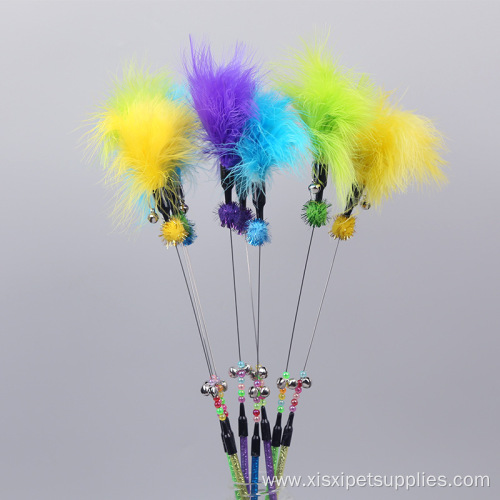 Feather Bell Cat Teaser Interactive Pet Toy